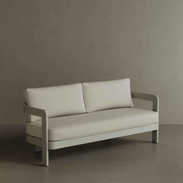 N3 Taupe Three Seater Sofa Pearl Herringbone